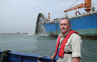 Brent Sadler - Rainbow dredging off Lagos, 2009