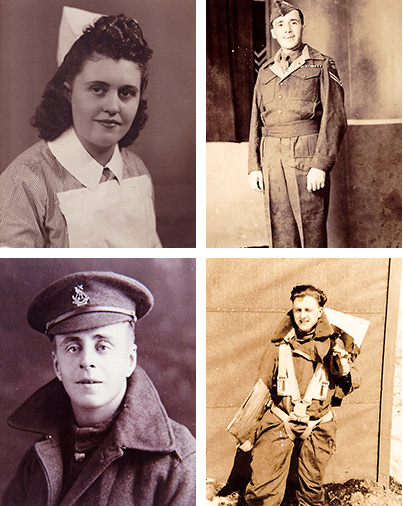 Brent Saler Family, Clockwise from top left: Ruth Sadler (mother), Philip Sadler (father), Louis Dunkerley (grandfather), Louis Dunkerley (uncle)