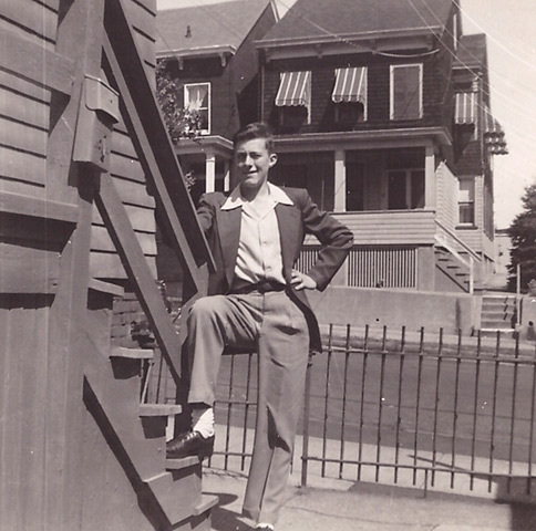 Clive Sadler at home in the United States during his teens