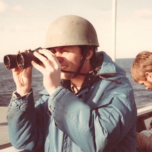 Brent Sadler aboard British warship in Falklands War 1982
