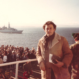 Aftermath of Falklands War. Burials at sea