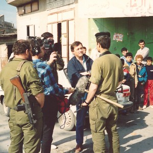 Israeli troops on patrol during the occupation of the West Bank