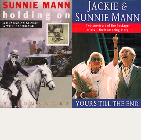 Holding On – The first book written about Sunnie Mann whose husband Jackie, a World War Two Spitfire pilot during the Battle of Britain, was kidnapped in Lebanon in May 1989.