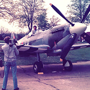 Memorable 1984 flight in a WWII Spitfire in the skies over Southern England where the Battle of Britain was fought almost fifty years earlier