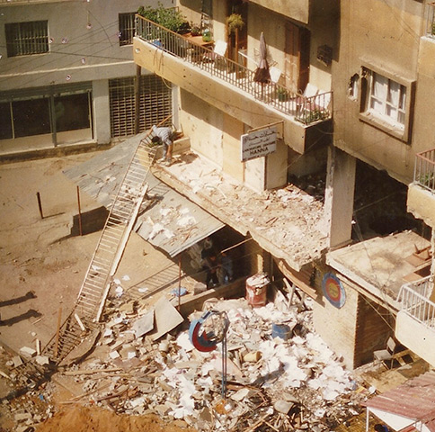 Edgar was inside his second-floor apartment in Beirut when it was struck by an artillery round