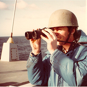 A Sadler report from aboard a British warship bound for the Falkland Islands in 1981